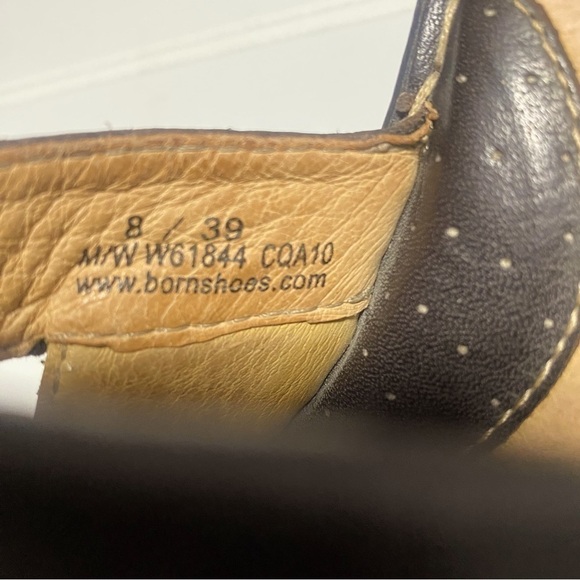 Y2K Born Clog Chunky Leather Sandals Dark Brown Great Condition Size 8/39 - Picture 5 of 6